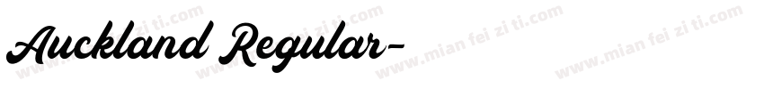 Auckland Regular字体转换